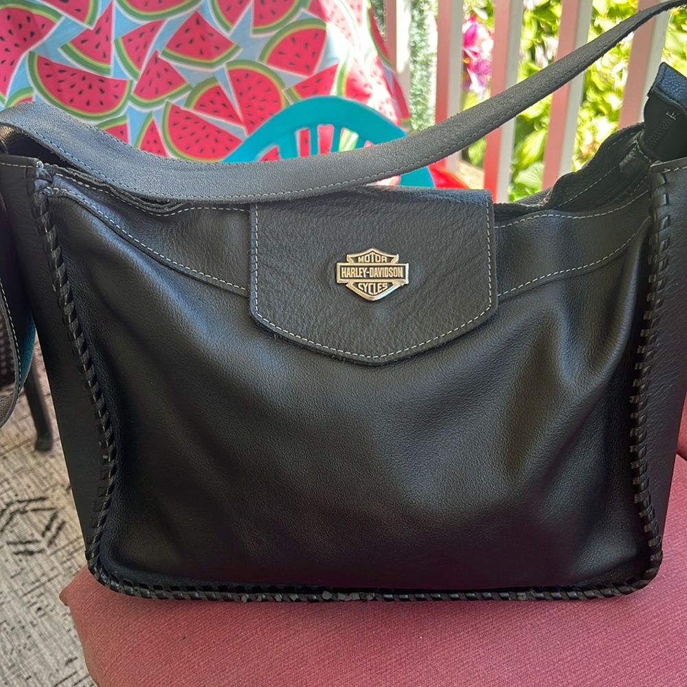 Harley Davidson leather purse